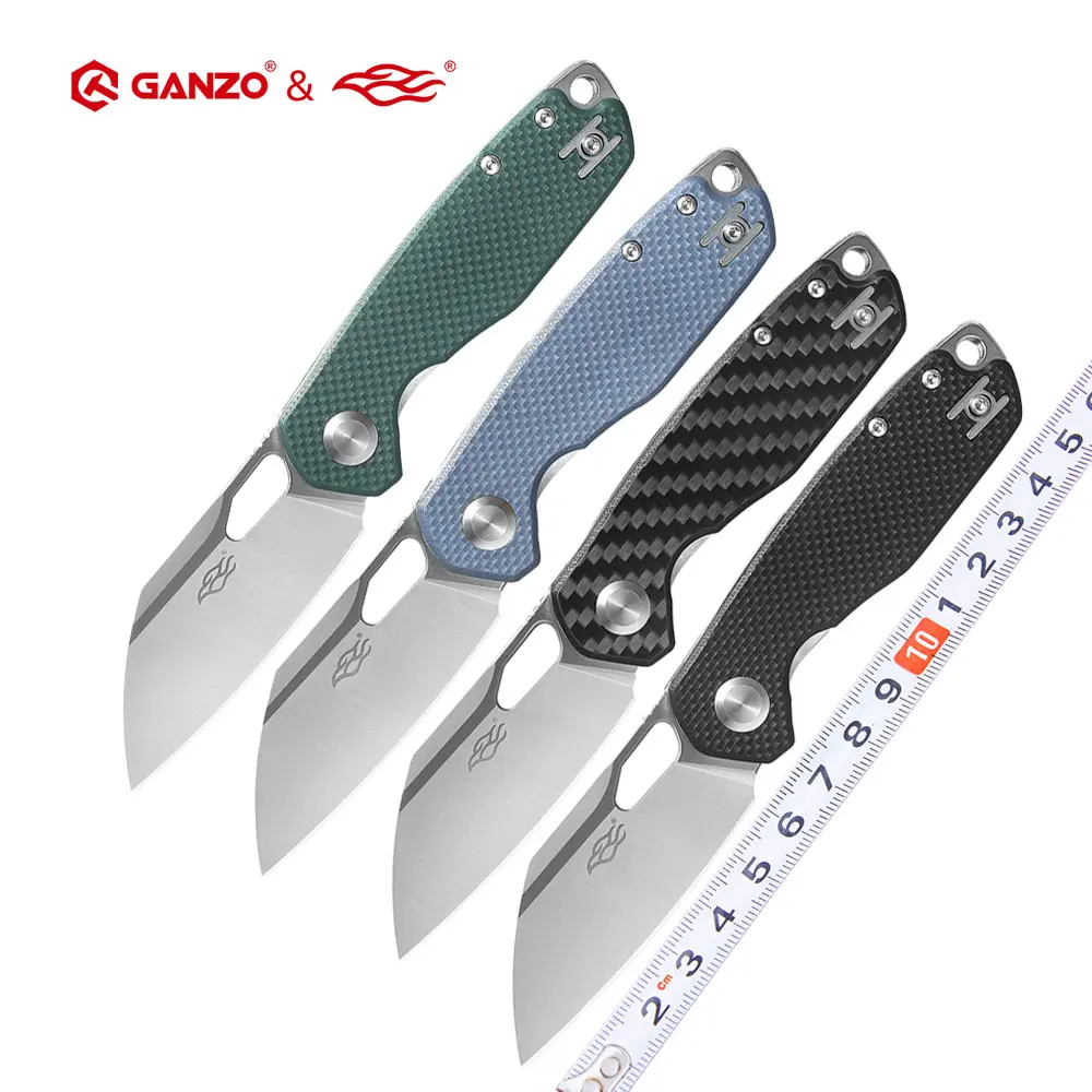 Фото 60HRC FBKNIFE FH924 Маленький карманный нож D2 Лезвие G10 или ручка из углеродного волокна EDC Открытый инструмент Складной нож для выживания №3