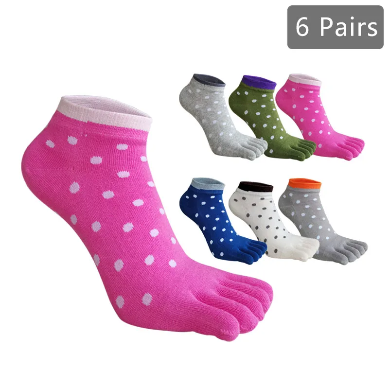 Женские Хлопковые Дышащие Мягкие Эластичные Прочные Тапочки-носки С Круглым