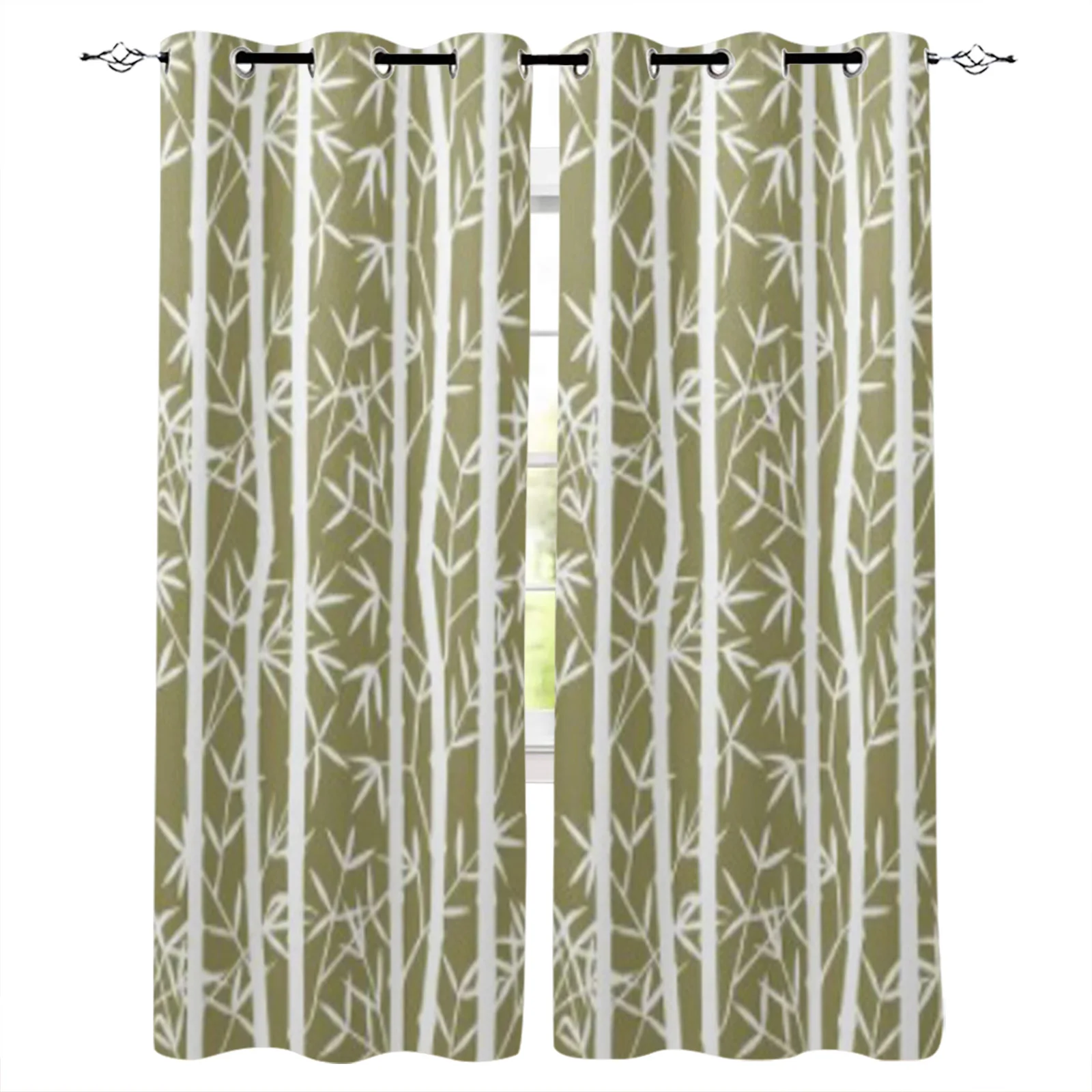 

Бамбуковый узор Eps векторная иллюстрация оконная занавеска домашняя гостиная декоративная домашняя текстильная декорация Штора для спаль...