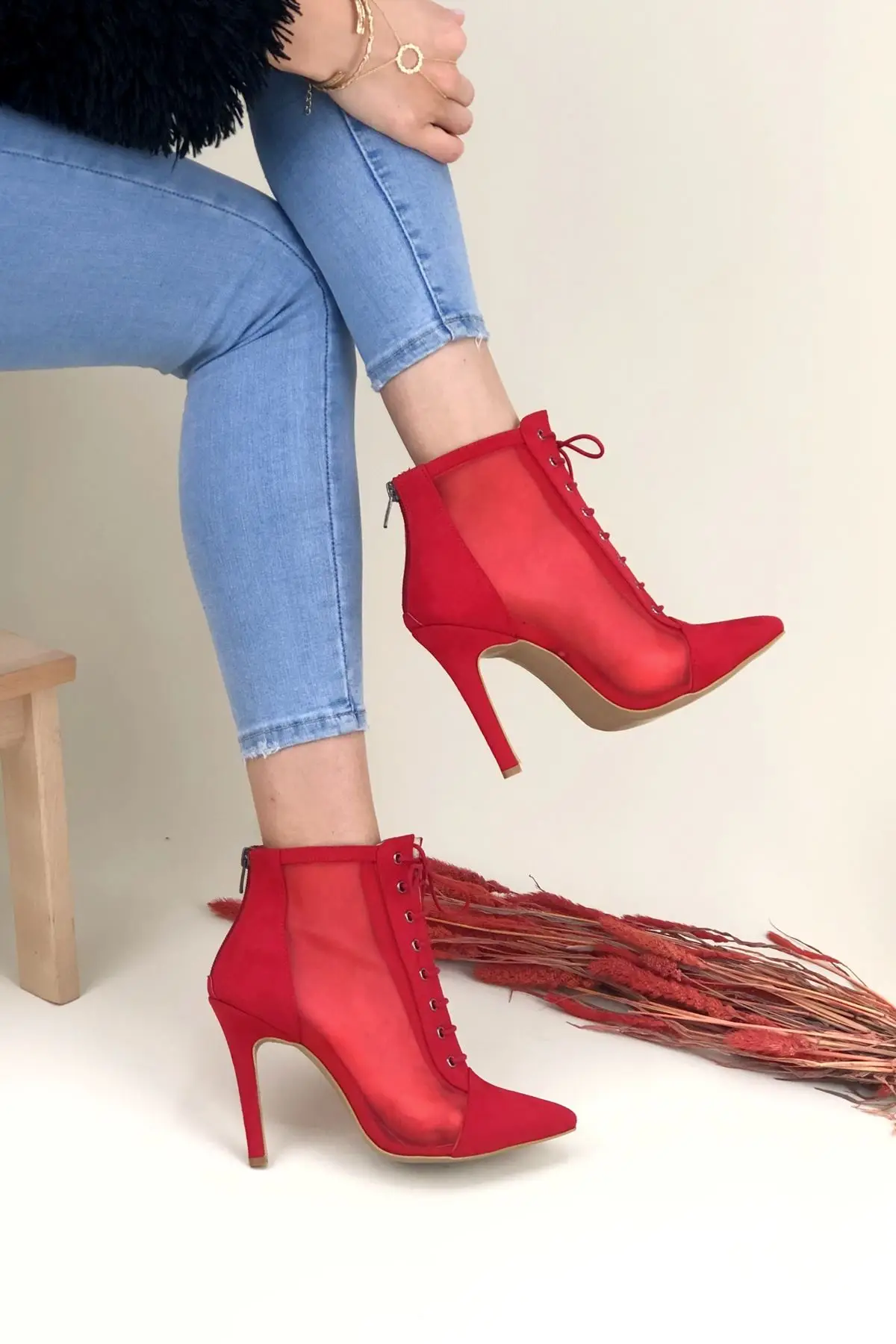 

Women's Fashion Handmade Special Suede Female High Heels Shoes