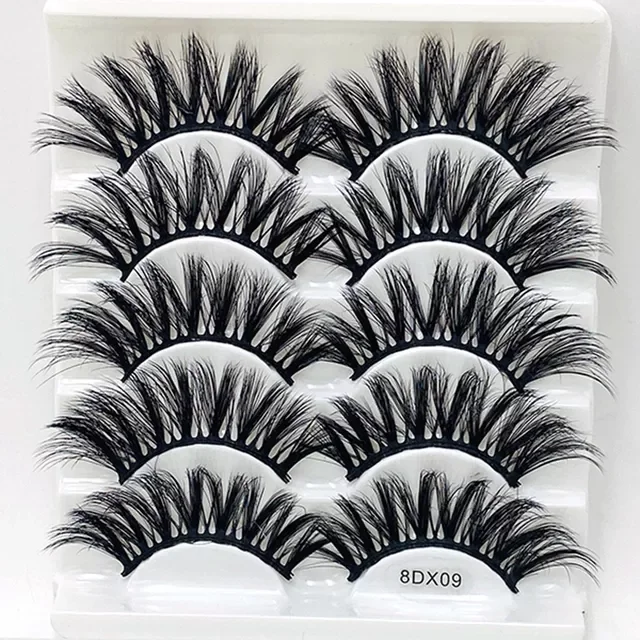 

NEW2023 pairs of 25mm mink eyelashes 3D dramatic false eyelashes handmade fluffy eyelashes natural long 25mm eyelash extension
