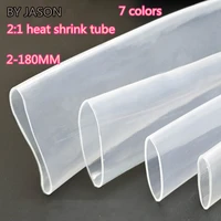 1 meter heat shrink tube transparent clear shrinkable tubing cable protector 21 heat shrink tube wrap wire sell connector