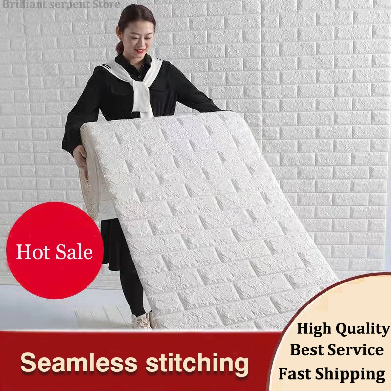 Самоклеящиеся водонепроницаемые обои с имитацией кирпичной кладки для