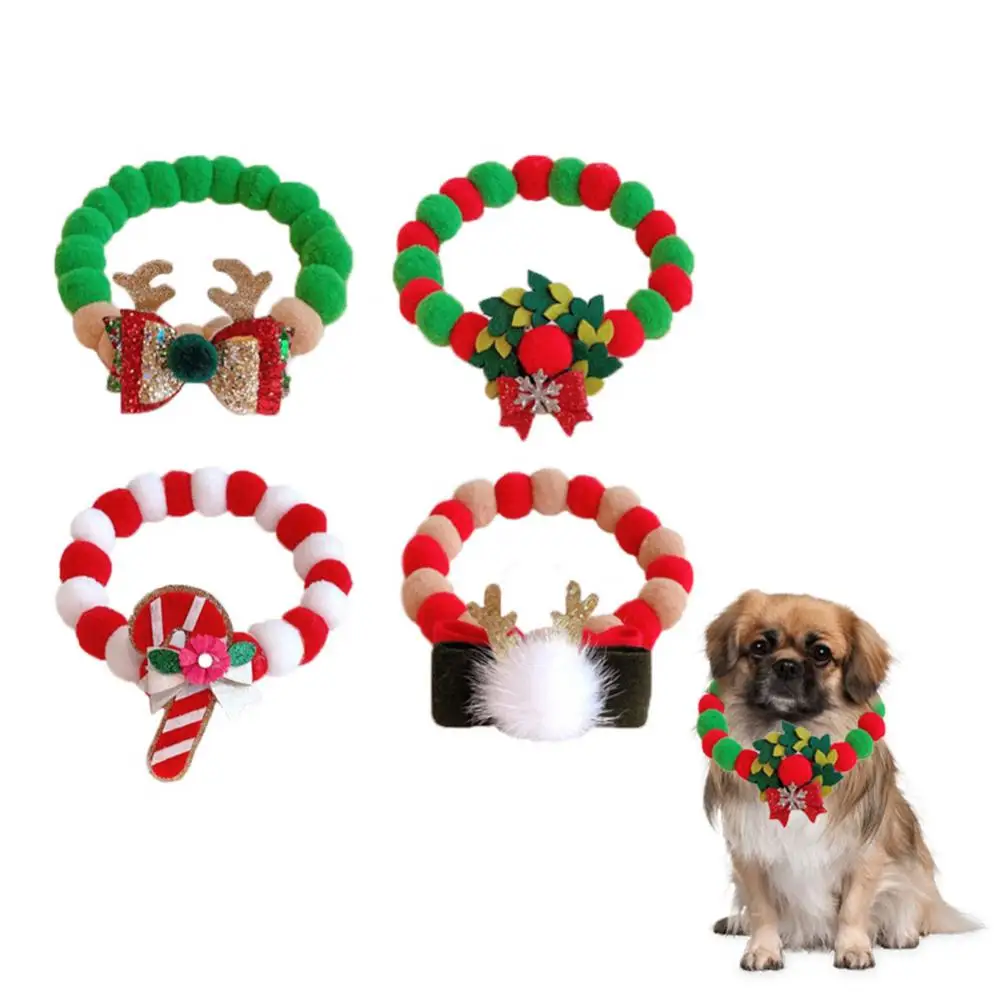 

30-50cm Christmas Pet Bowtie Xmas Decorate Cute Cat Dog Bow Ties Puppy Bow Ties Red Collar Small Dogs Supplies Pet Accessories