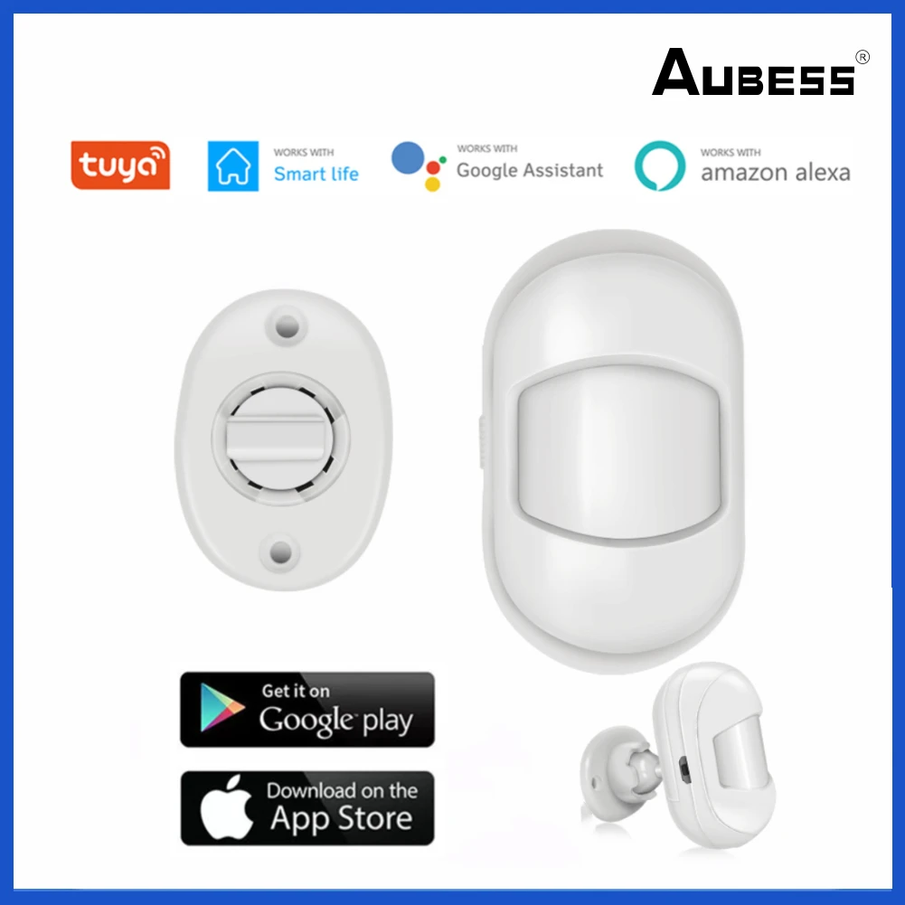 

Tuya ZigBee Wireless PIR Motion Sensor Infrared Detector Security Burglar Alarm Sensor Smart Life APP Control via Alexa Google