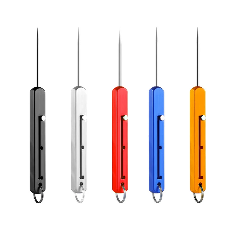 

Titanium Alloy Push-pull Toothpick Telescopic Fruit Pick Toothpick Artifact Portable Toothpick Canister Outdoor Camping Tool