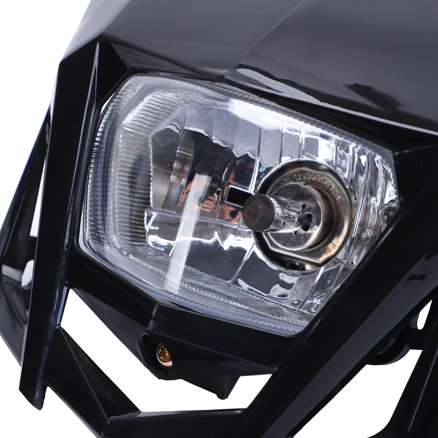 Motorcycle Headlight Plate For Honda CRF 230 XR 150 125F 250 Fairing Sport Universal Motocross Dirt Bike Head Lamp Accessories images - 6