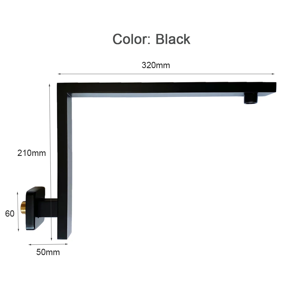 

Латунный удлинитель для душа, дождевая головка для ванной комнаты, тропическая трубка, настенное крепление, сменная ванна, аксессуары для дождя