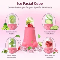 wholesale ice roller ball skin cooling and soothing ice face massage silicone ice cube mold