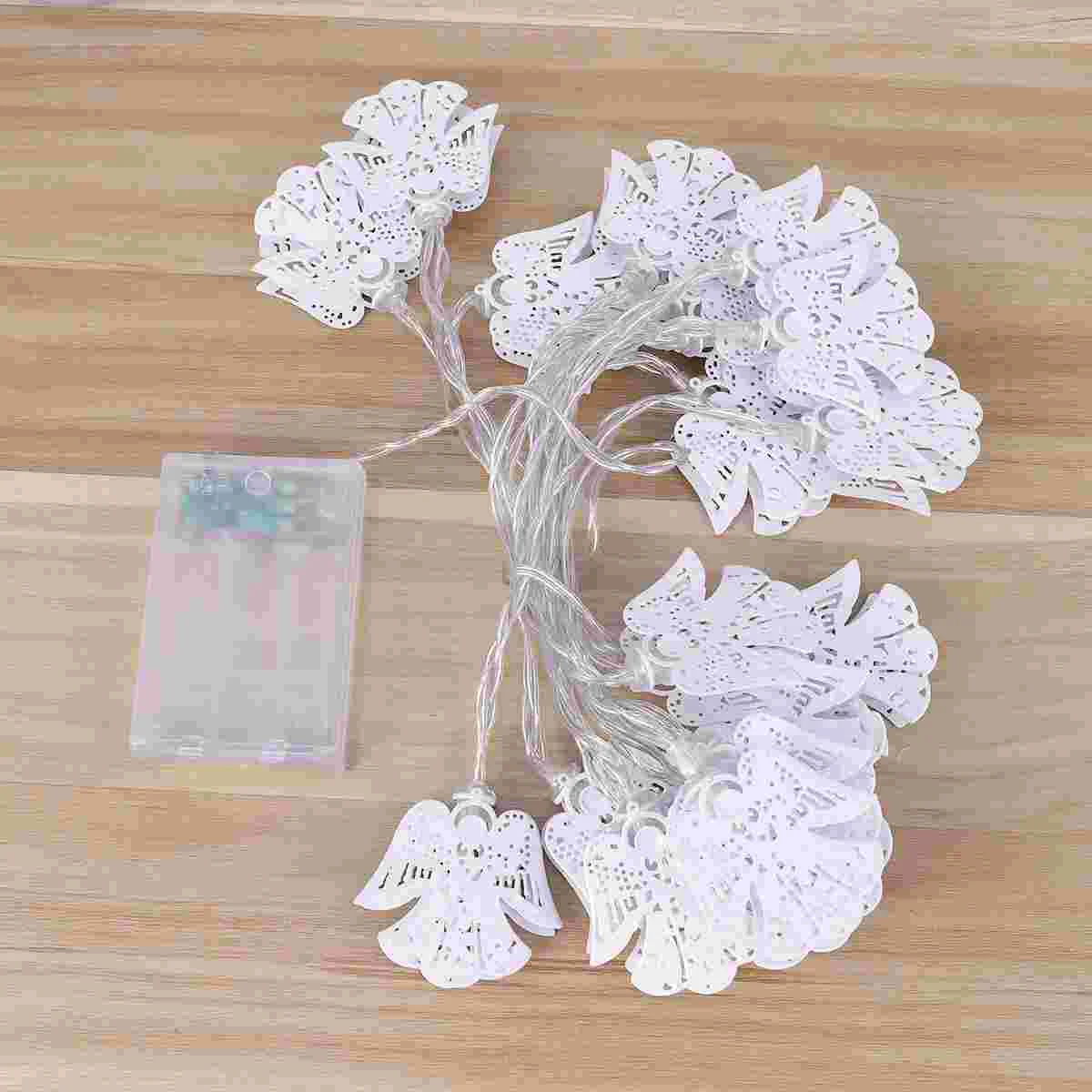 

Светодиодная гирсветильник с ангелом, светильник ная Гирлянда для Рождества, свадьбы, дня рождения, праздничного декора вечерние 20 светоди...