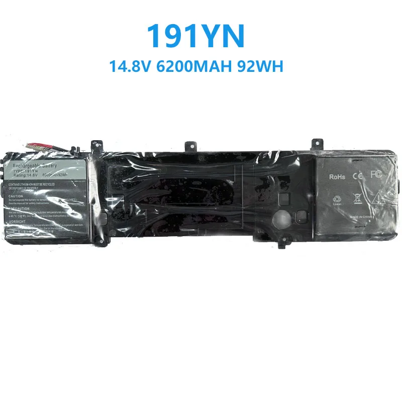 Новый аккумулятор для ноутбука 191YN DELL Alienware 15 R1 R2 ALW15ED-1828 ALW15CD-1718 ALW15ER-3718 2F3W1 14 8 В 92WH