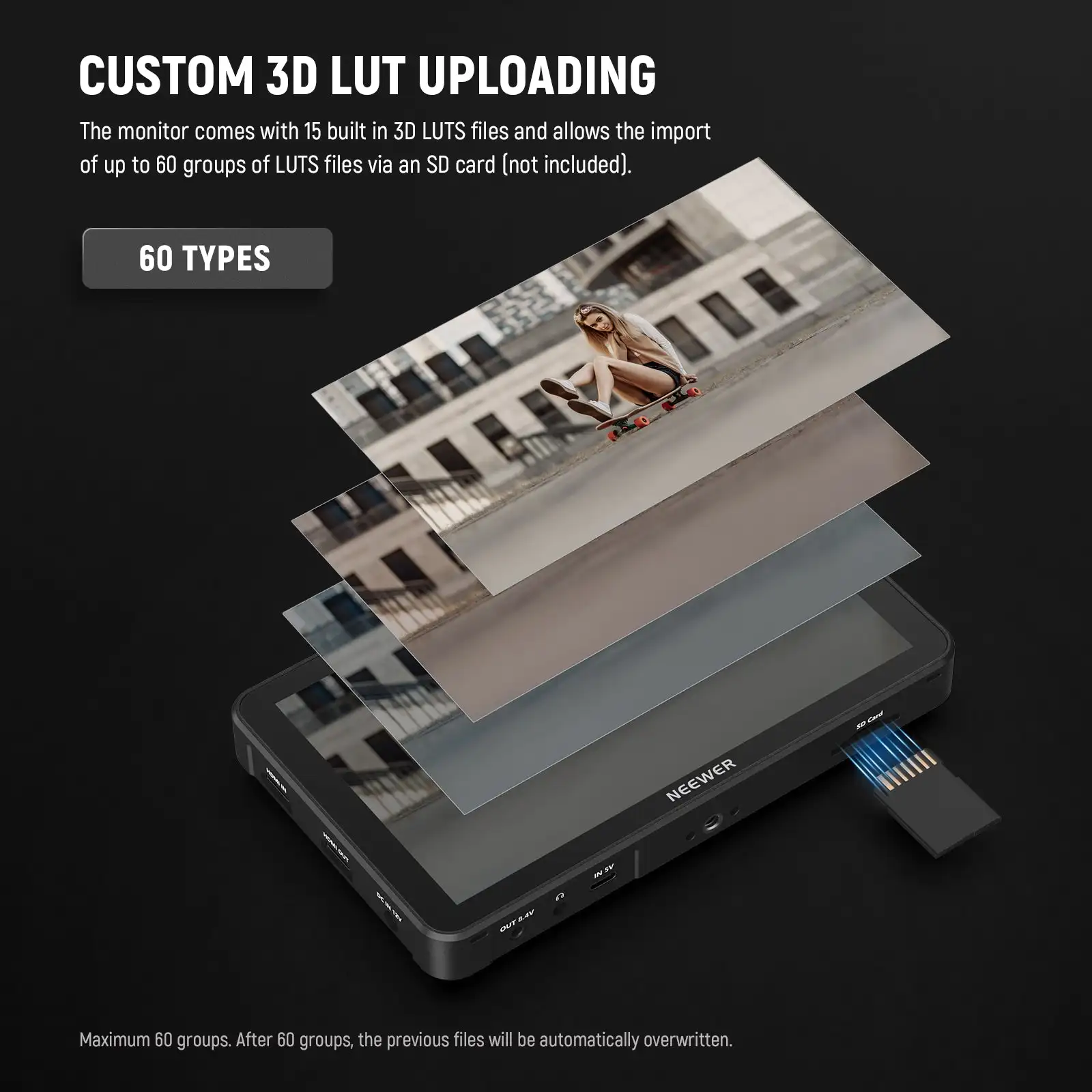 Монитор NEEWER F700 с сенсорным экраном 7 дюймов 4400 нит мАч