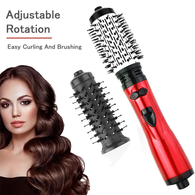 

3 in 1 Rotating Electric Hair Straightener Brush Hair Curler Hair Dryer Brush Hot Air Comb Negative Ion Hair Styler Comb