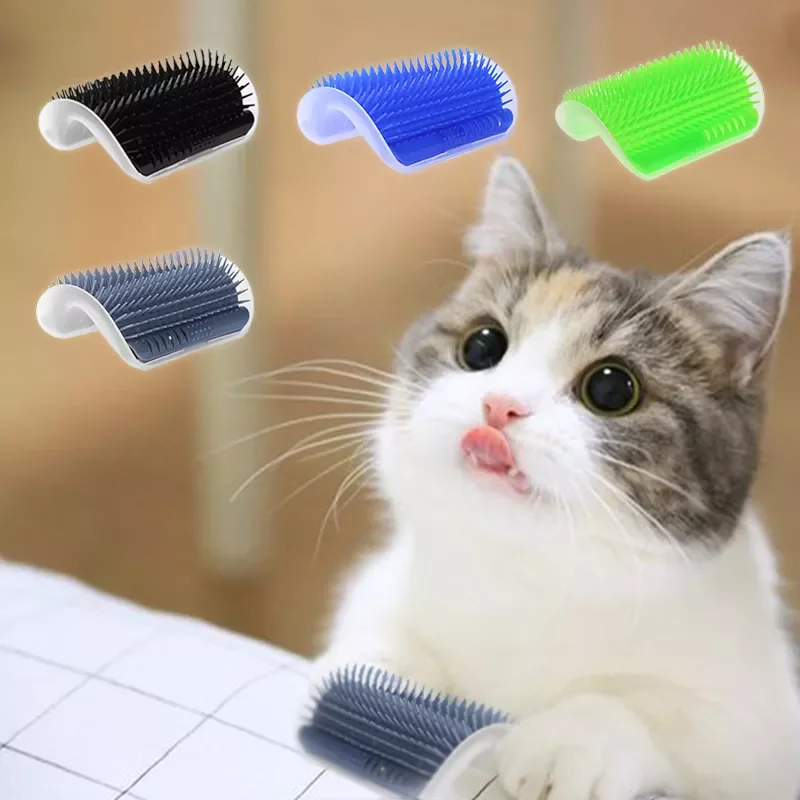

NEW2022 Cats Brush Corner Pet Massage Comb Removable Self Groomer Scratching Rubbing Tickling Brush Pet Grooming Cleaning Suppli