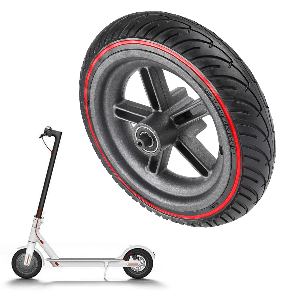 

8.5 Inch Electric Scooter Rear Wheel Solid Tyre W/ Hub For Xiaomi Pro/Pro2 Red Line Inner Hole Solid Tire + Pro Wheel Replacemen