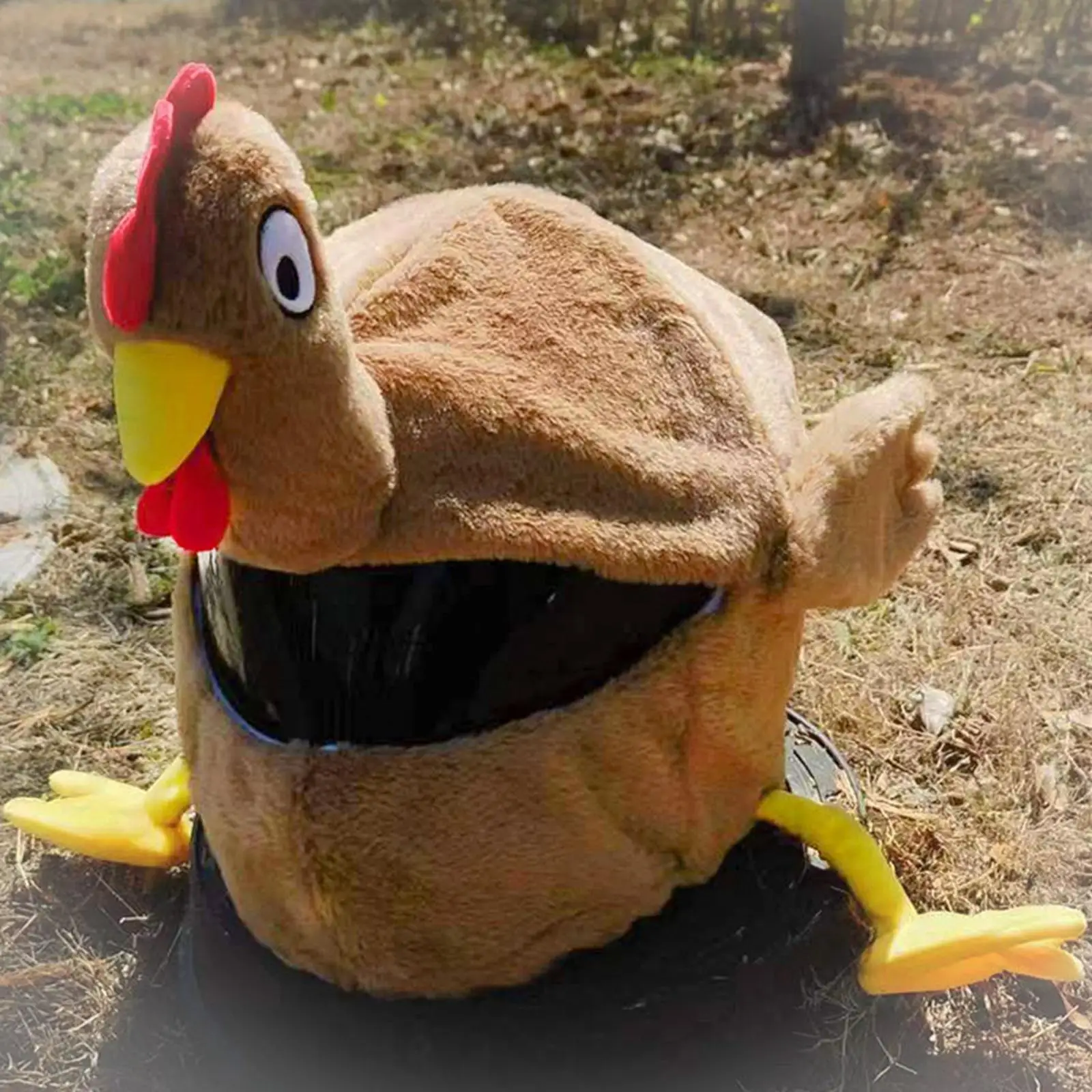 

Turkey Shape Motorcycle Helmet Cover Cartoon Soft Plush Funny Helmet Cover