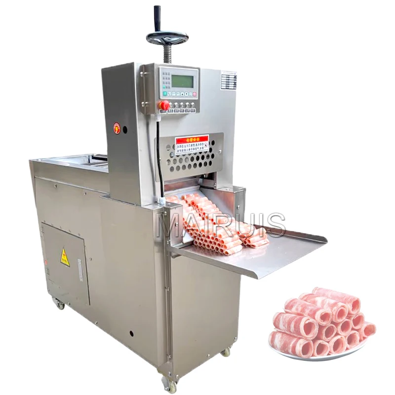 

Automatic Frozen Meat Slicing Machine / Meat Slicer /Sausage Bacon Beef Mutton Slicing Cutting Machine