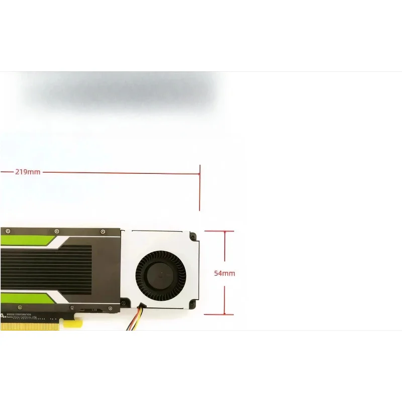 Фото Активный турбо-вентилятор охлаждения для видеокарт NVIDIA Tesla P4 M4 T4 A2, бесшумный, 4-проводной, PWM №4