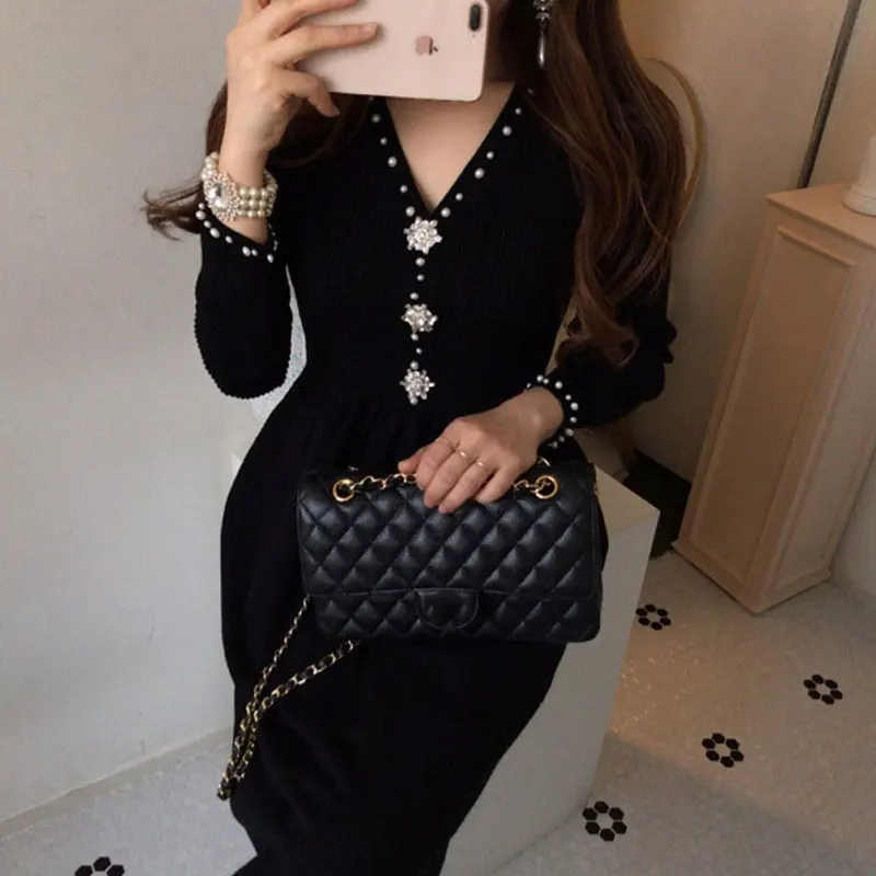 Черное Плотное Платье фото 23