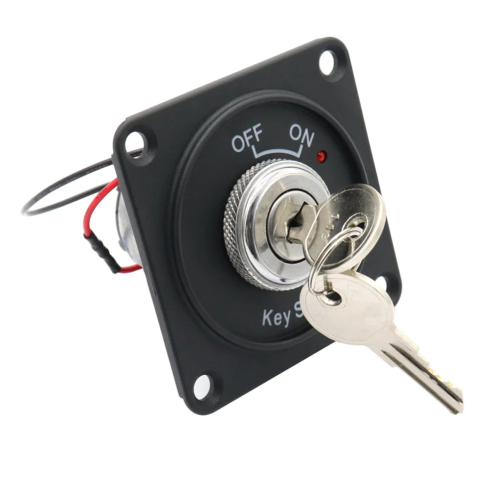 

DC12V 10A Vehicle Use Key Ignition Switch Panel Car Interior Start Switch Panel(Black)