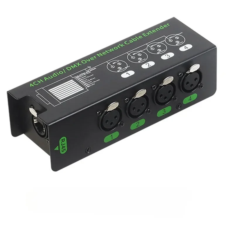 XLR Audio/DMX Over удлинитель сетевого кабеля 4-канальный 6 5 + 3-контактный сигнала DMX512