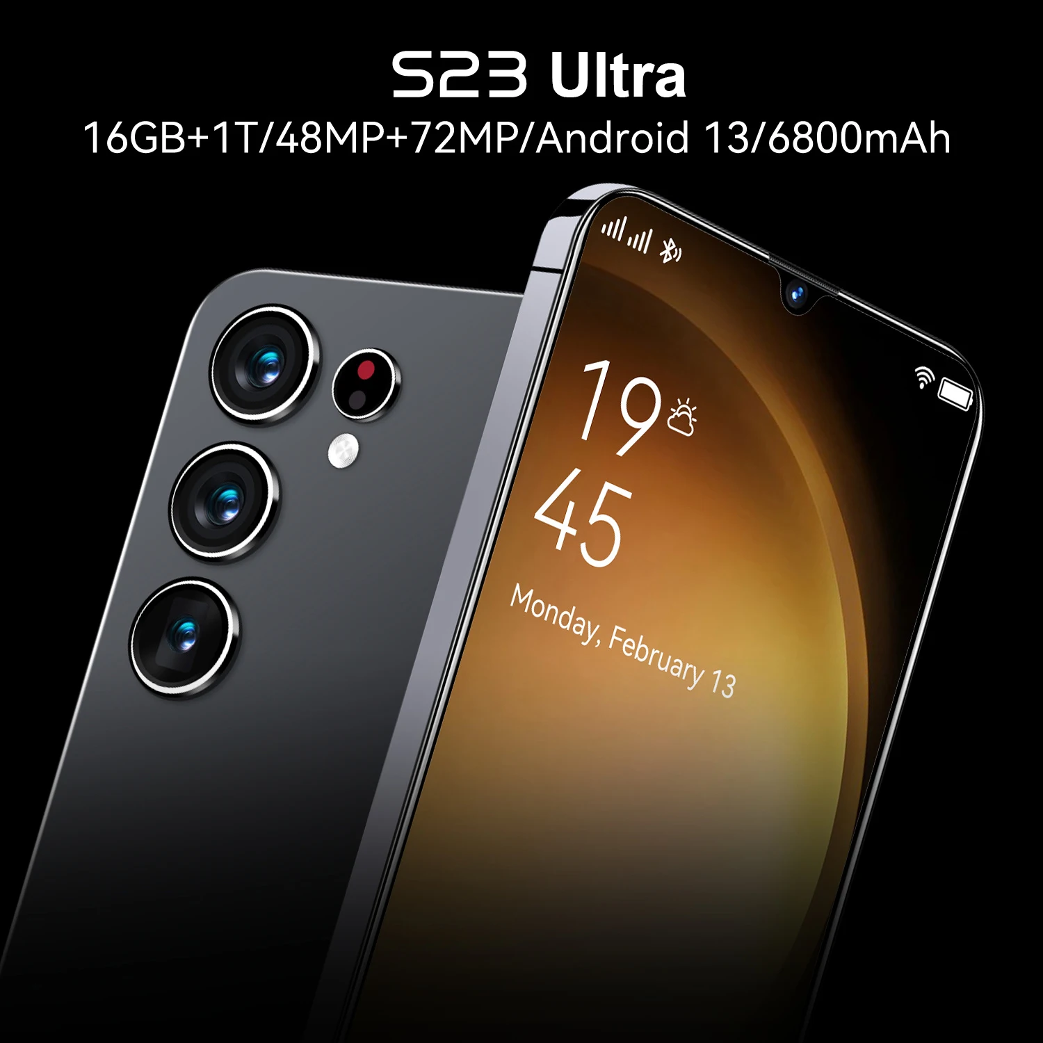 

Смартфон S23 Ultra, оригинальный, 7,0 дюйма, 16 ГБ + 1 ТБ, разблокированные мобильные телефоны, 6800 мАч, 4G/телефон, сотовый телефон Android, 48 + 72 МП