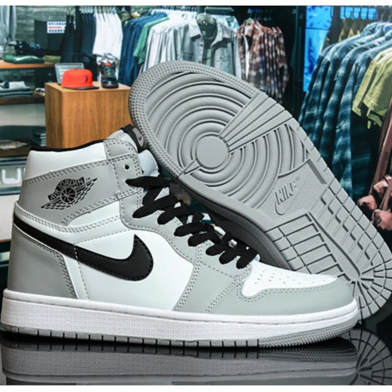 

Новинка 2022, черные баскетбольные кроссовки Nike Air Jordan 1, мужские баскетбольные кроссовки унисекс, женские и мужские дышащие кроссовки Air Jordan 1 ...