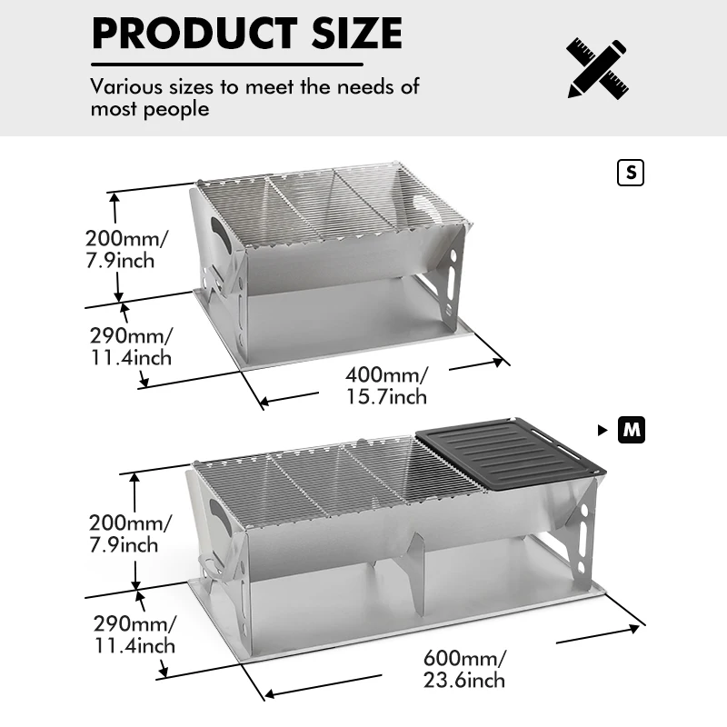 Портативная дровяная плита KingGear