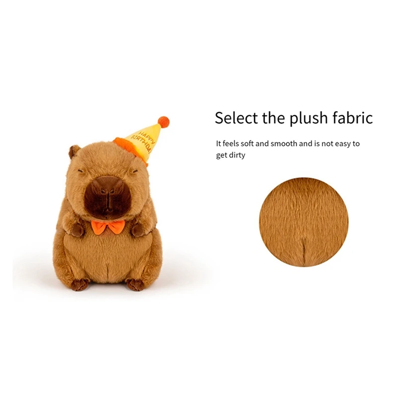 Капибара плюшевая кукла милая аниме пушистая игрушка кавайная с днем рождения