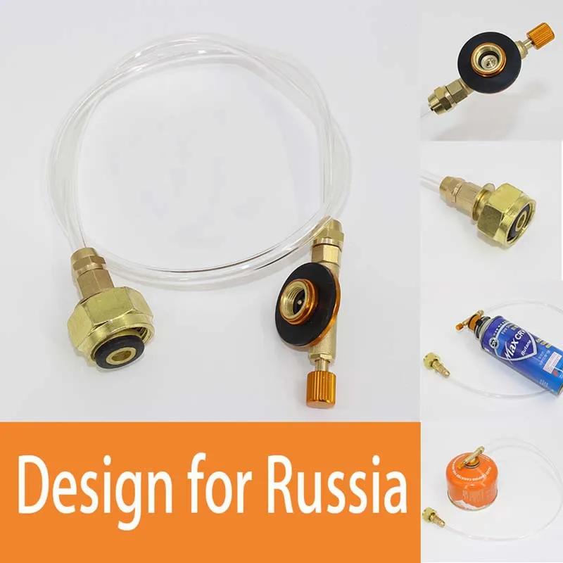 

Camping Stove Propane Refill Adapter Gas Burner LPG Flat Cylinder Tank Coupler Bottle Adapter Safe Saving For Russia