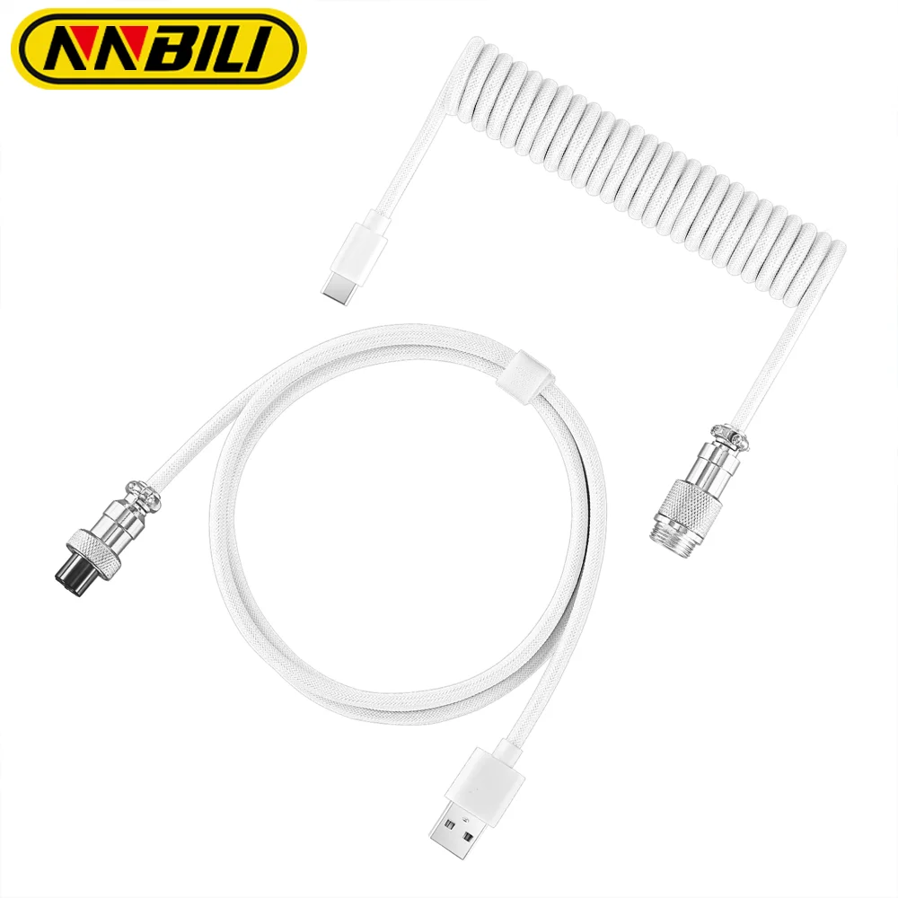 Спиральный USB-кабель для клавиатуры nnрей 7 цветов | AliExpress
