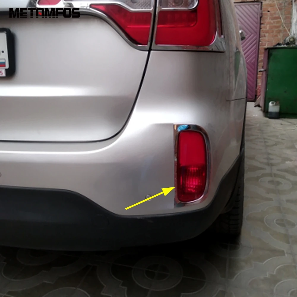 Хромированный чехол для Kia Sorento 2013 2014 задняя крышка противоударный бампер