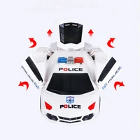 new childrens electric police car toys universal double door light music simulation model car children christmas gift toys
