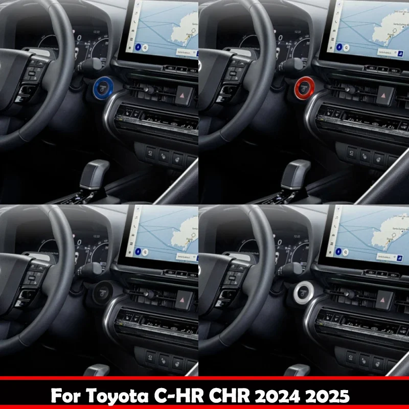 Для Toyota CHR C-HR 2024 2025 ABS автомобильный запуск двигателя одна кнопка кольцо зажигания