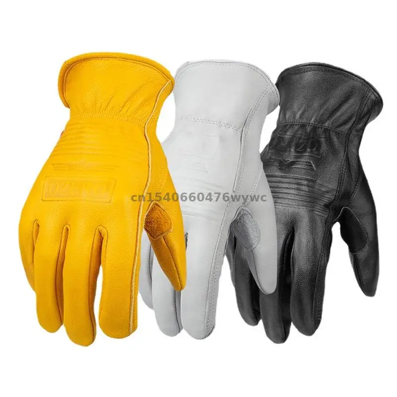 

Grip Goatskin Leather Working Gloves(Custom-Made Logo)