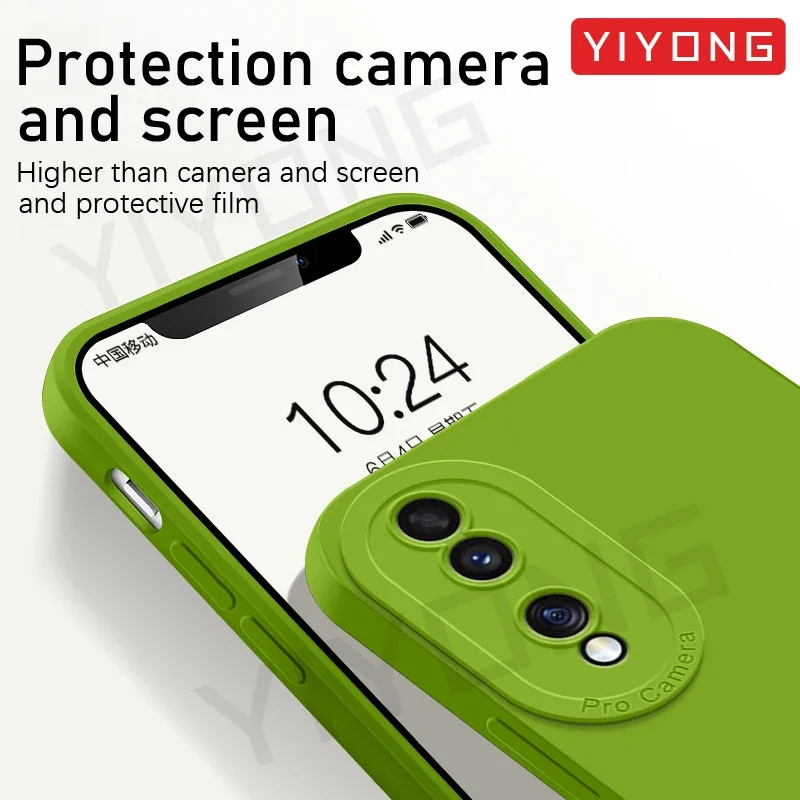 Фото Чехол YIYONG из шелковистого мягкого жидкого силикона для Huawei Honor 90, 70, 50, Honor50, Honor70, Honor90 Lite №4