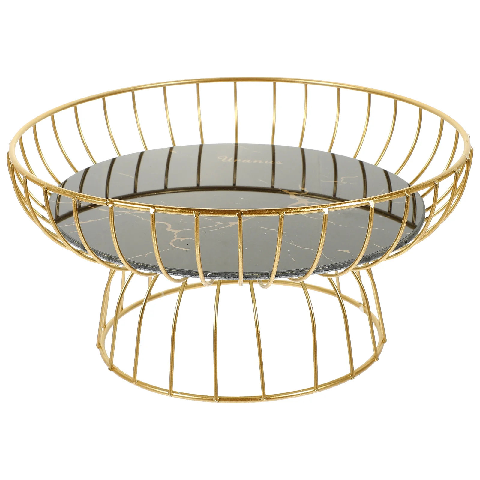 

Fruit Tray Bowl Plate Basket Dessert Serving Display Storagekitchen Fruits Stand Candyiron Footed Metal Cake Decorative Party