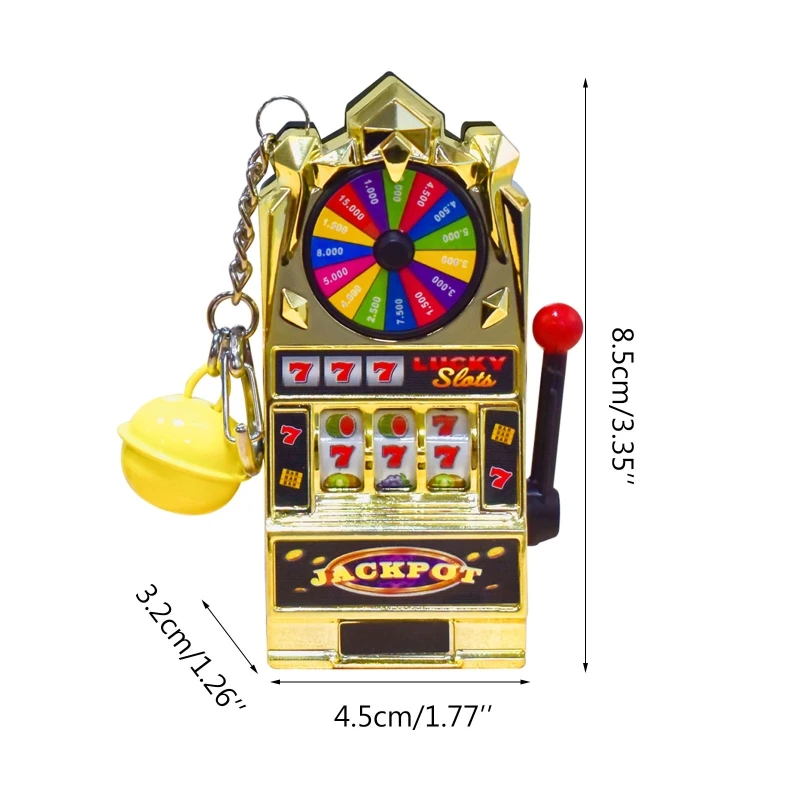 

Lucky Slot Machine Gambling Machine Bank with Spinning Reel GameGambling Machine Turntable Funny Christmas Gift