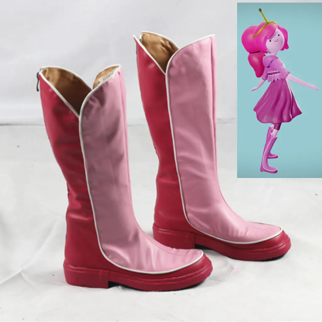 Фото Обувь для косплея Princess Bubblegum, розовые ботинки Princess Bonnibel Bubblegum, женские и мужские ботинки для ролевых игр, ботинки на заказ №1
