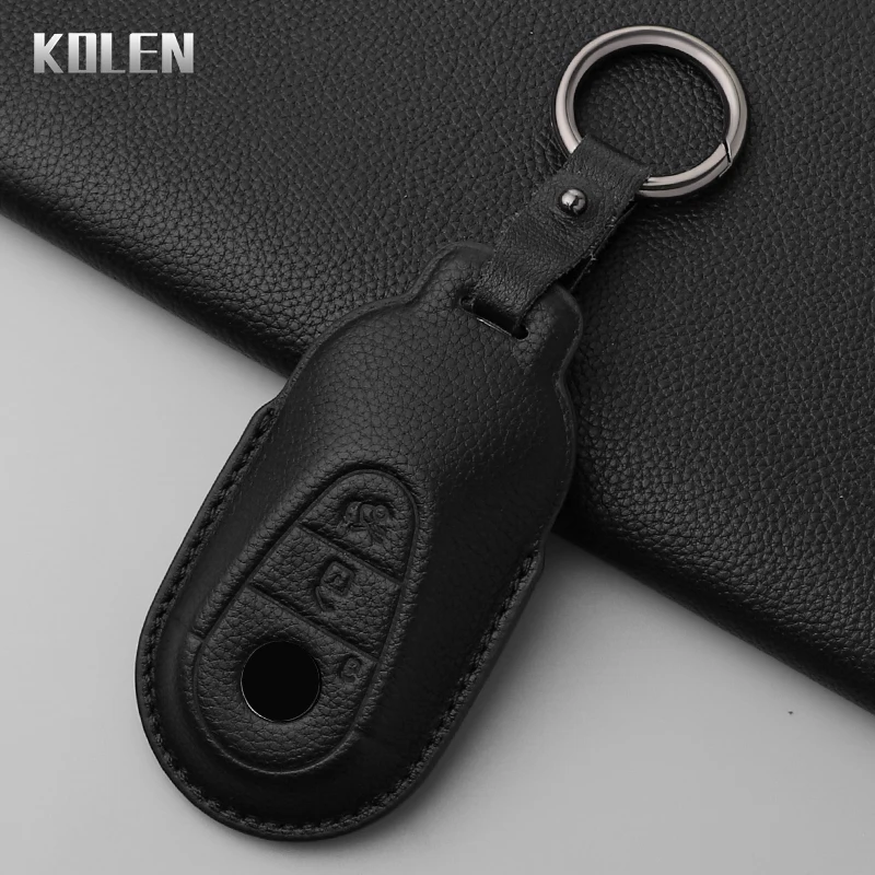 

Кожаный чехол для автомобильного ключа, чехол для Mercedes Benz C E S Class GLC W206 W223 W214 E300 C260 C300 S450 S500 S400, аксессуары Fob
