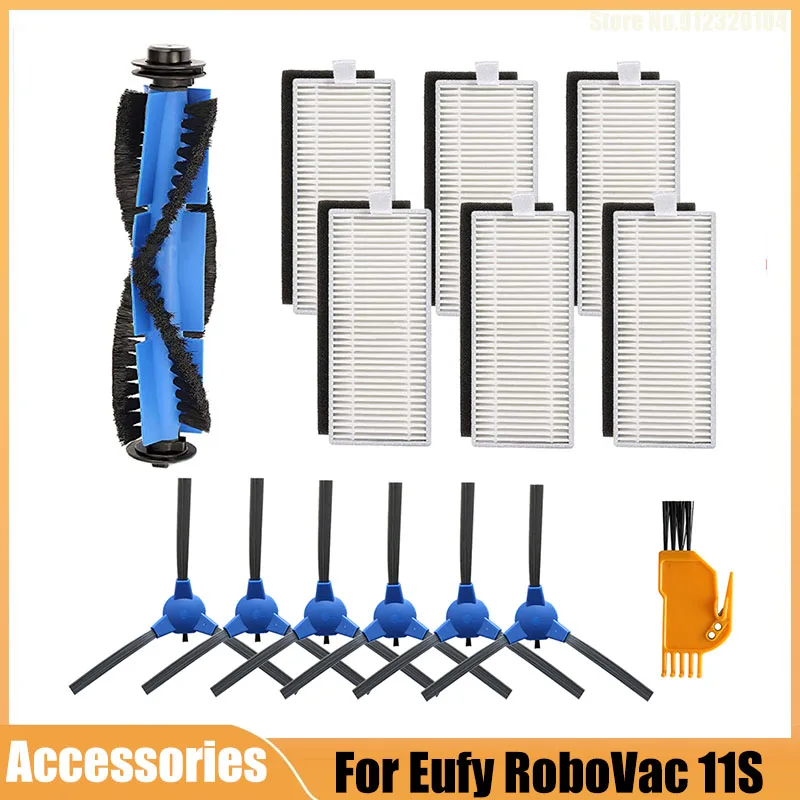 

Hepa Filter Main Side Brush Primary Filter for Anker Eufy RoboVac 11S 12 15T 15C 25C 30C 35C Robotic Vacuum Cleaner Spare Parts