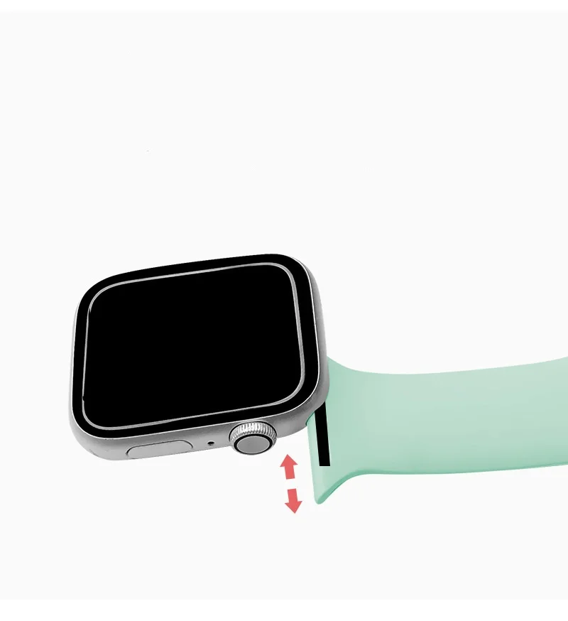 Apple Watch Band Suitable for Apple Smart Watch Nurse Pin Buckle Silicone iwatch Watch Band 42MM 44MM 38MM 40MM