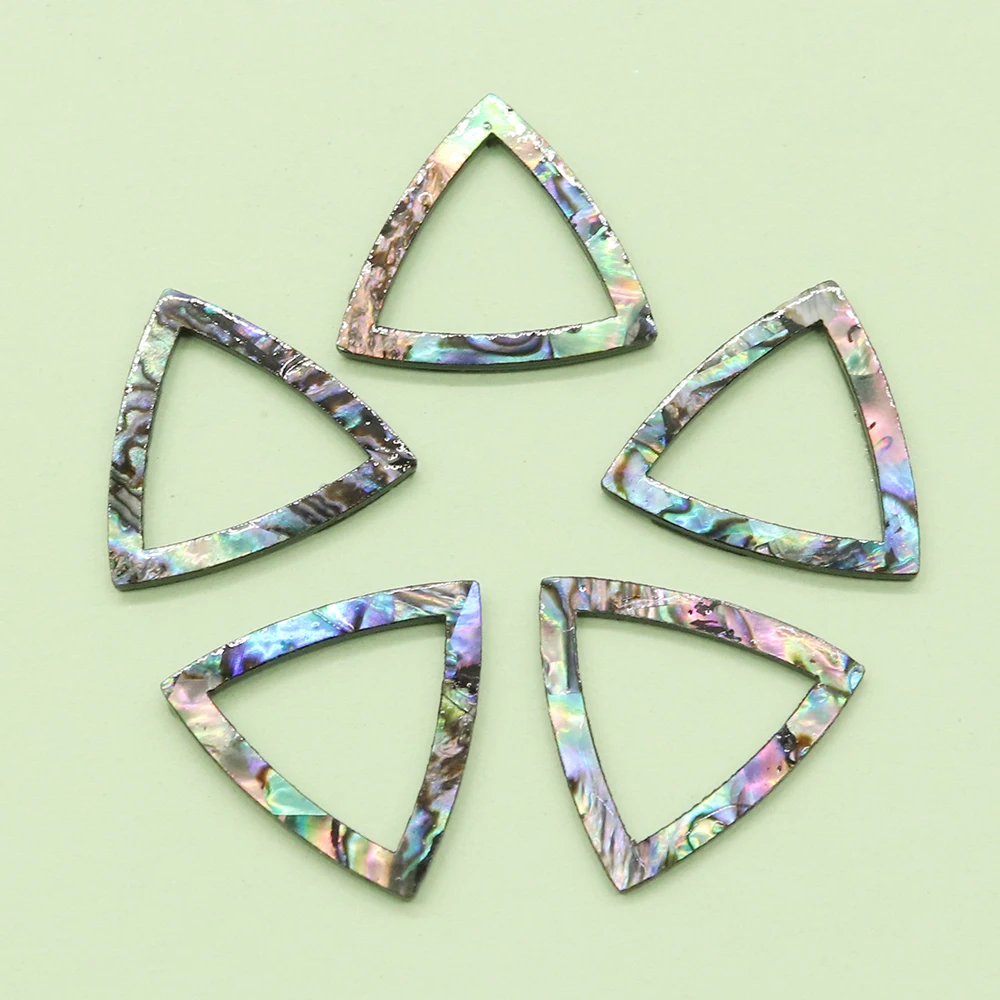 

Natural Abalone Shell Ring Cabochons Hollow Beads Irregular Geometry Beads for Jewelry Making DIY Necklace Ring Fashion Jewelry