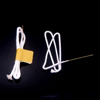 2pcslot 30cm long cotton core wicks with metal needle for kerosene gasoline petrol lighters diy replacement free shipping