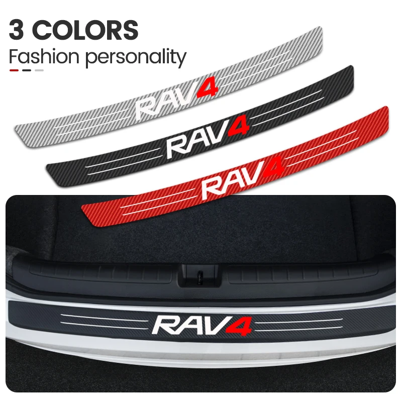 Автомобильный задний бампер из углеродного волокна защита от царапин Наклейка