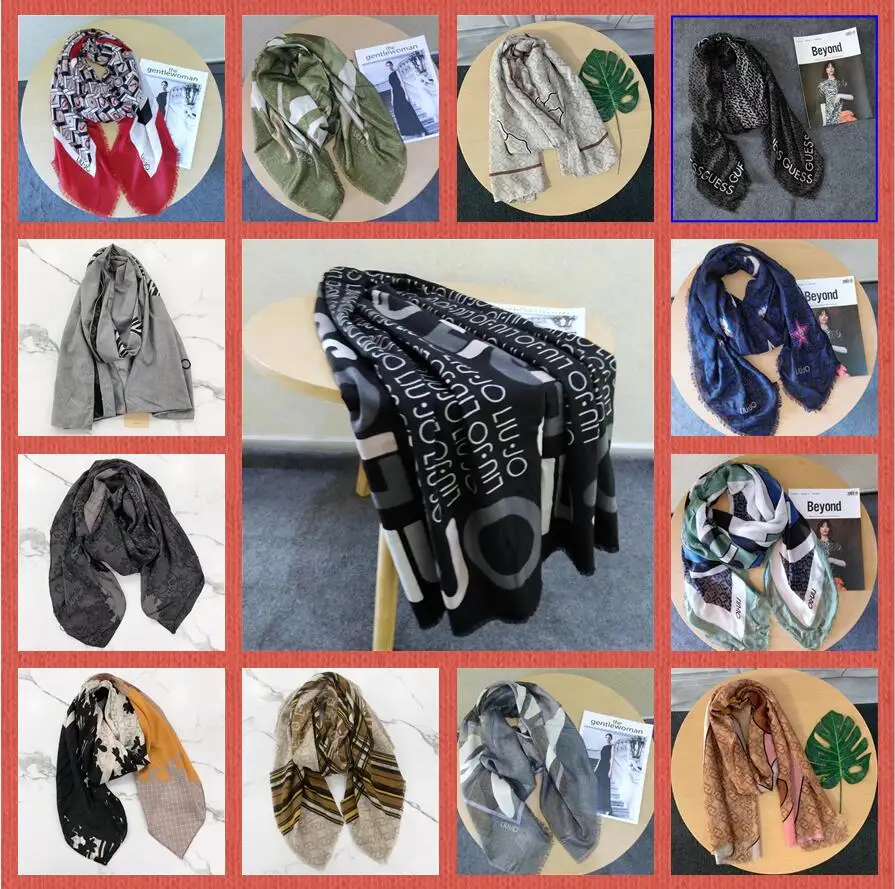 

2022 New Luxury LIU.JO chic versatile scarf Many scarf Different sizes and fabrics （01）