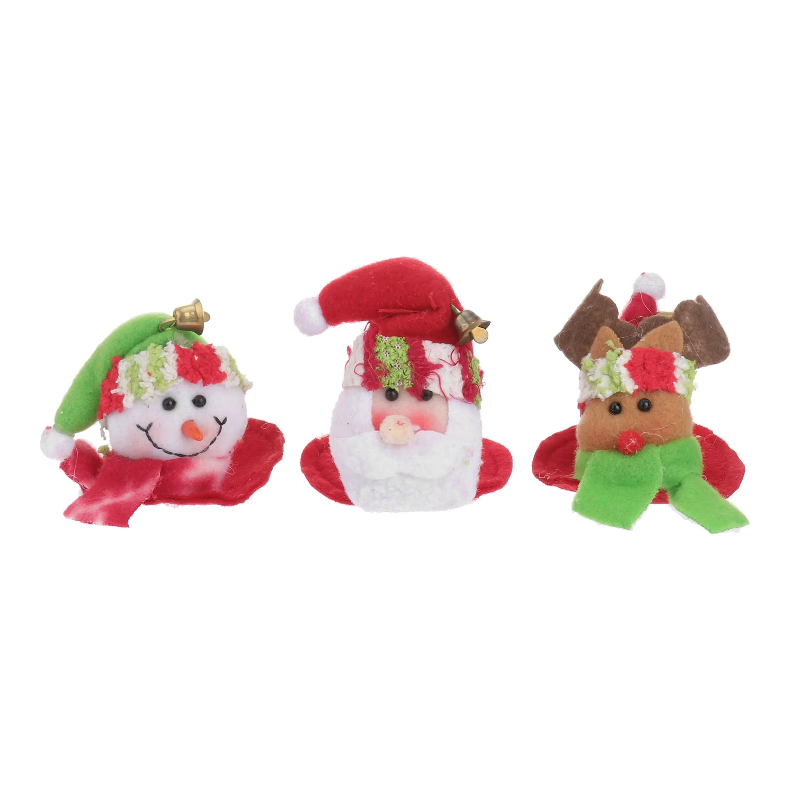 

3PCS Xmas Cloth Cup Mat Red Coaster Goblet Pad for Party Table Decoration