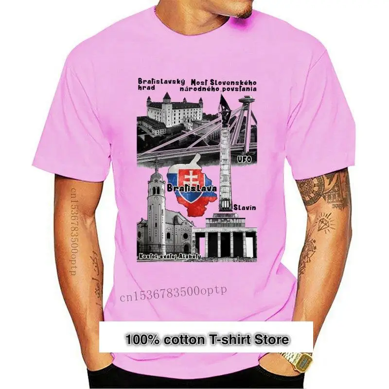

Братислава-Camiseta de algodón 2021, camisa roja, Ringer, nueva