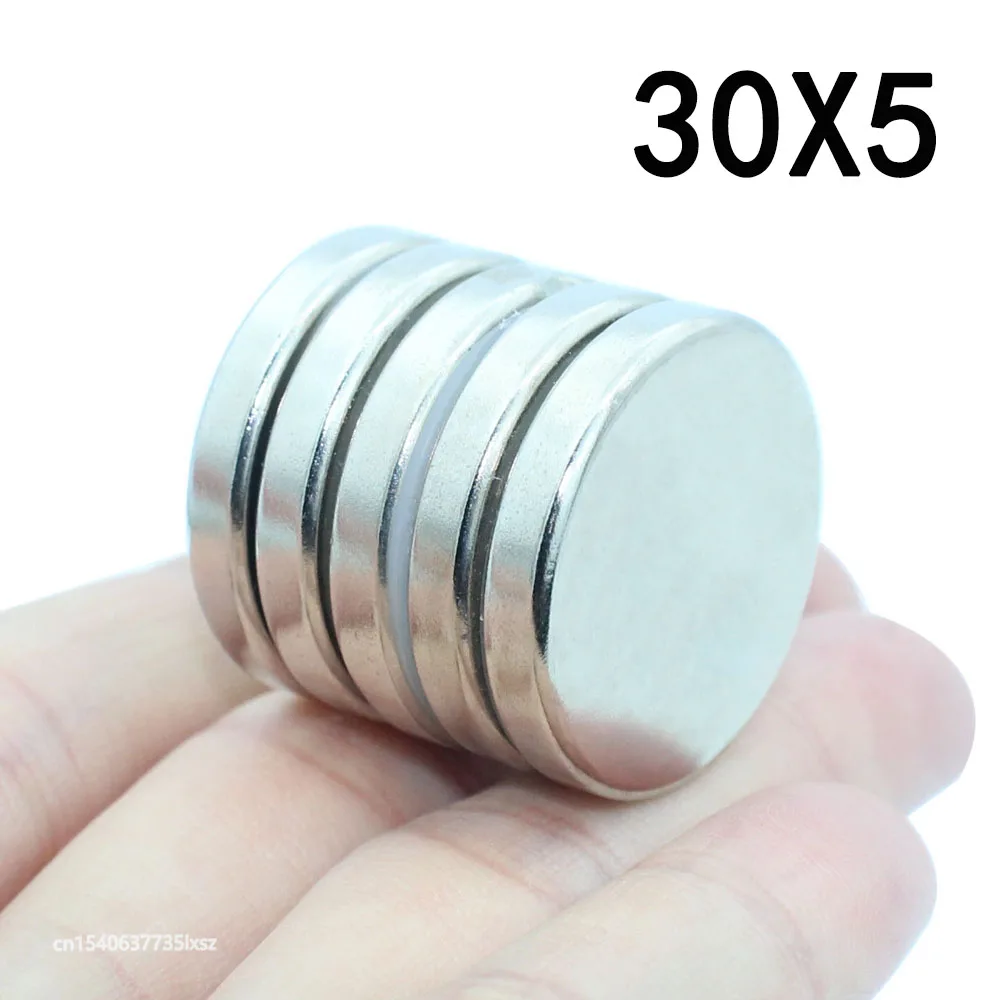 

3/5/8/10 Pcs 30x5 Neodymium Magnet 30mm x 5mm N35 NdFeB Round Super Powerful Strong Permanent Magnetic imanes Disc 30*5