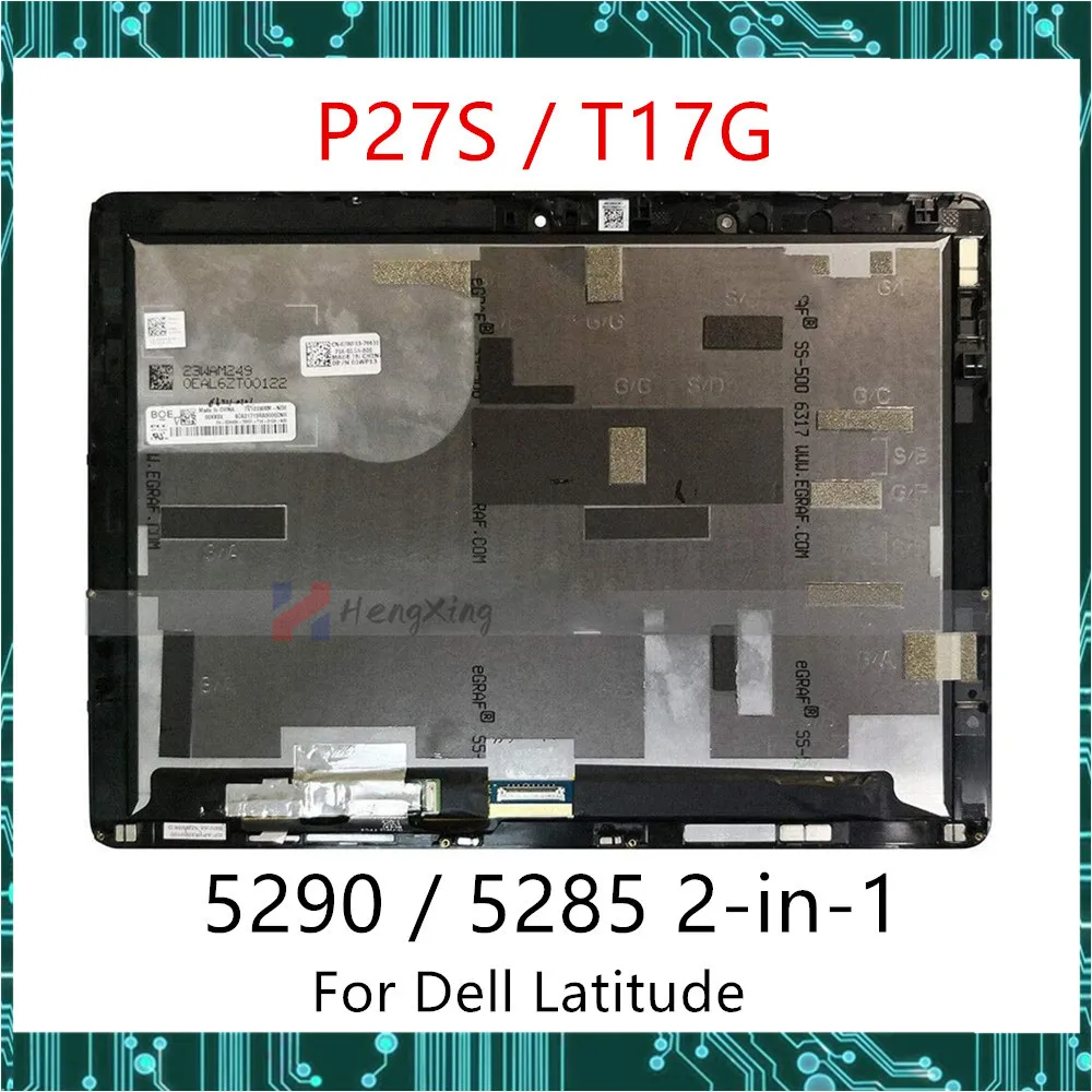 Оригинальный сенсорный ЖК-экран 12 3 дюйма для Dell Latitude 5290 5285 2 в 1 сборе P27S T17G LQ123N1JX31